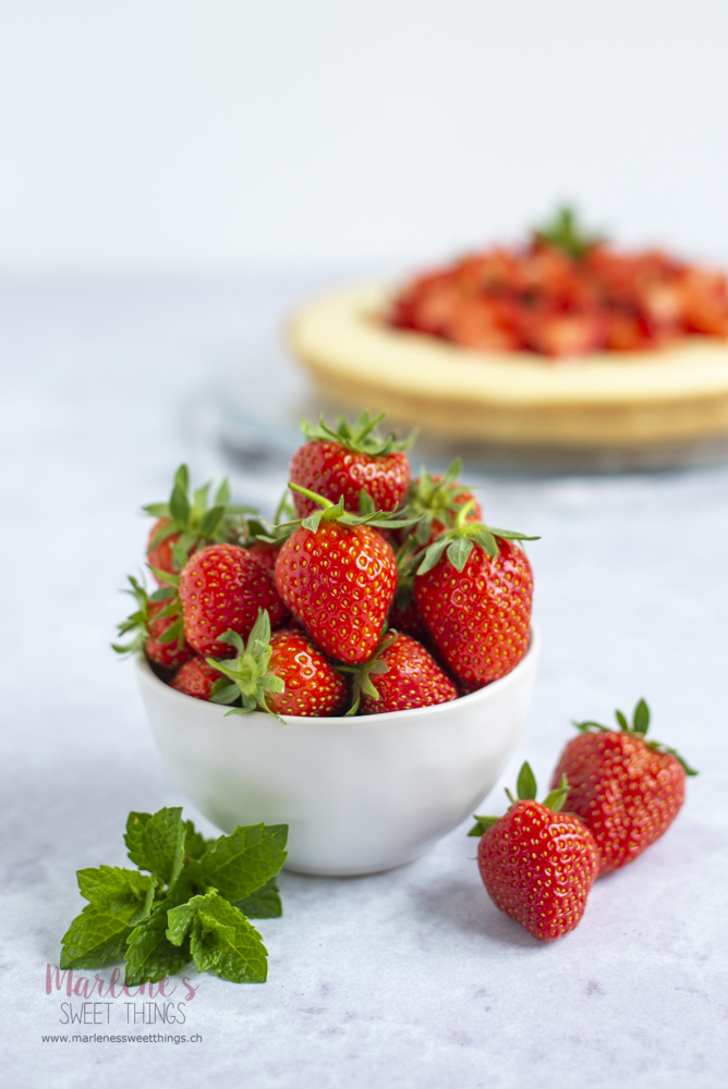 Erdbeer–Vanille Tarte