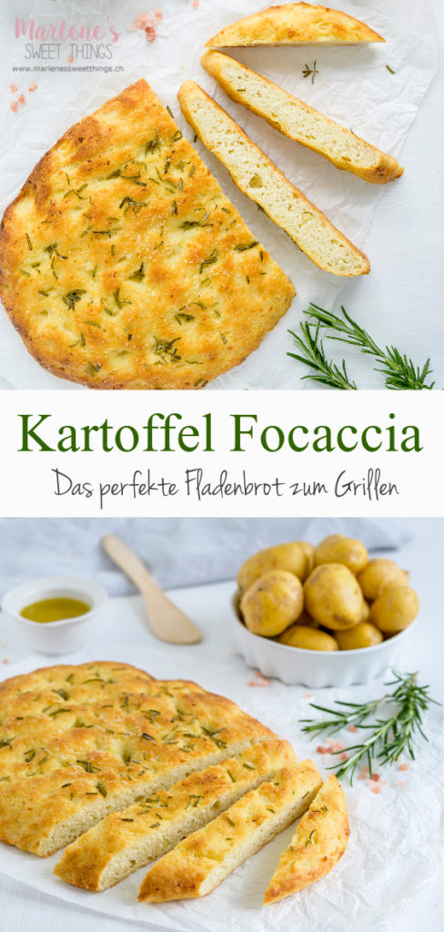 Kartoffel Focaccia mit Rosmarin